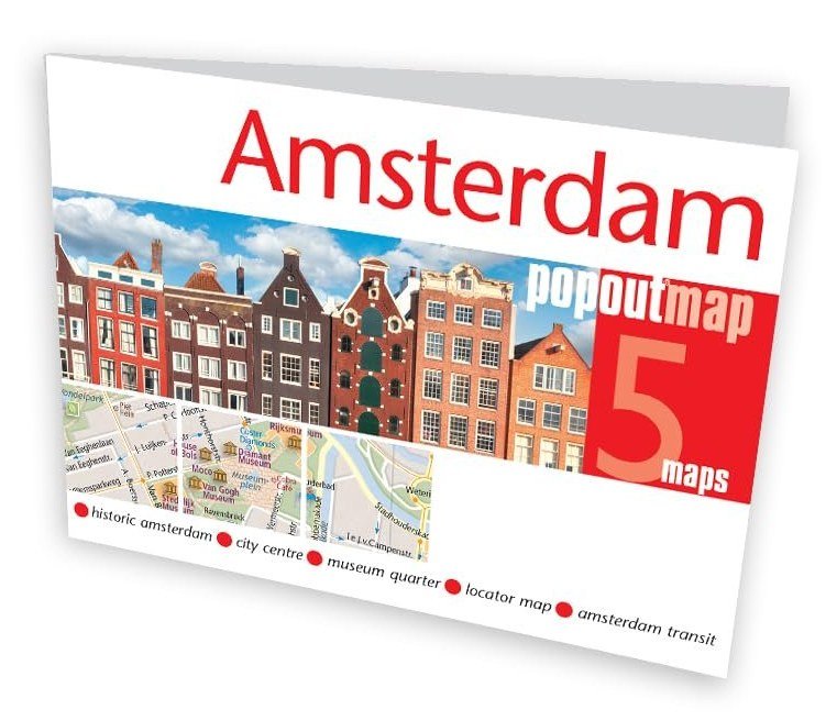 Mappa pop-up tascabile di Amsterdam
