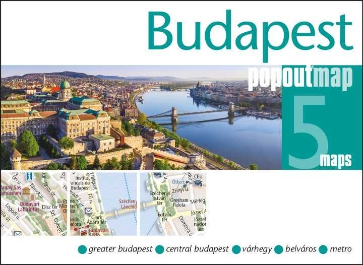 Mappa pop-up tascabile di Budapest