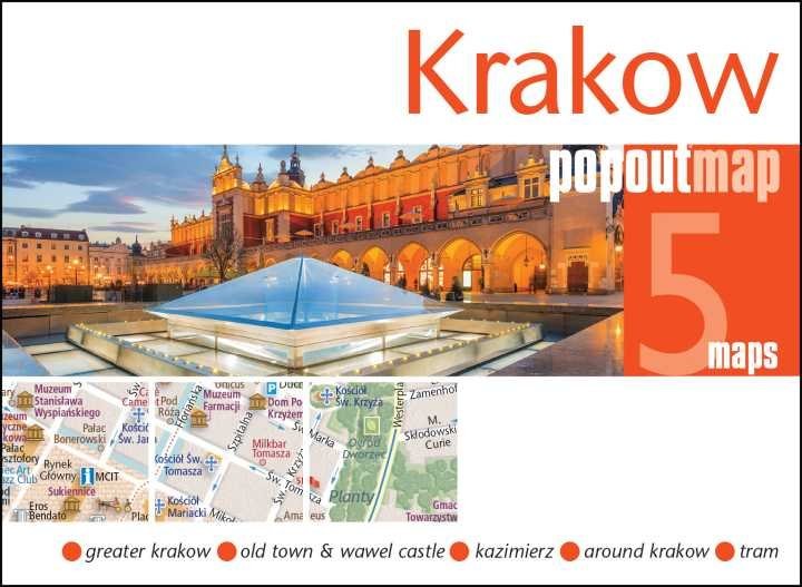 Mappa pop-up tascabile di Cracovia
