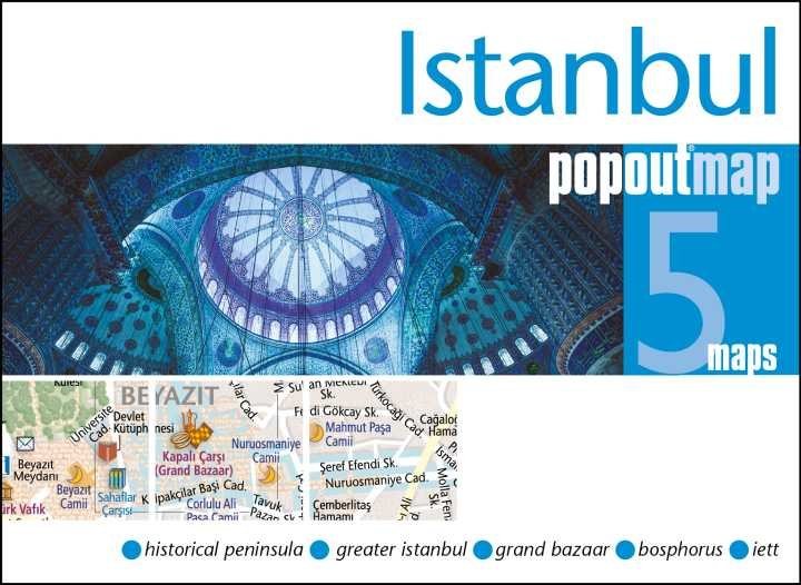 Mappa pop-up tascabile di Istanbul
