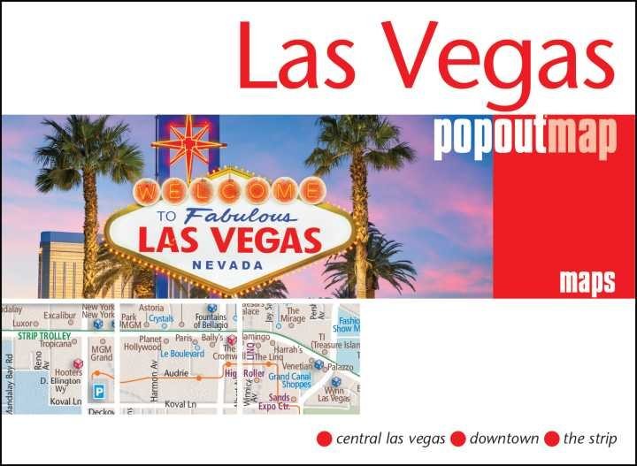 Mappa pop-up tascabile di Las Vegas