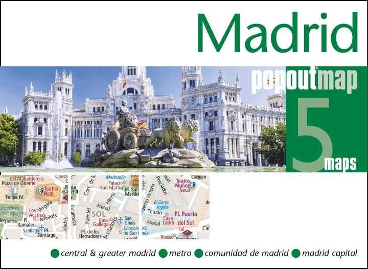Mappa pop-up tascabile di Madrid
