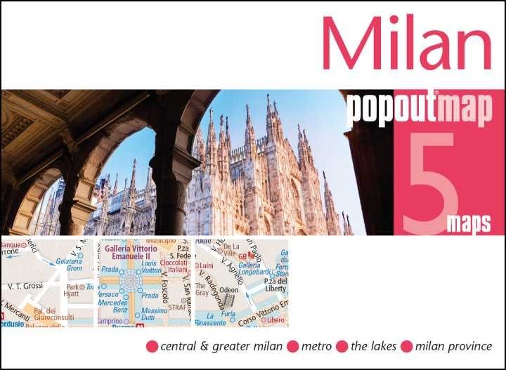 Mappa pop-up tascabile di Milano