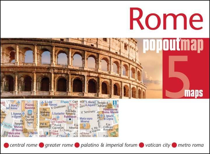 Mappa pop-up tascabile di Roma