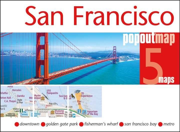 Mappa pop-up tascabile di San Francisco