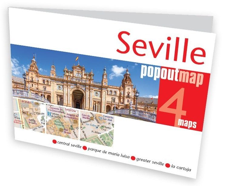 Mappa pop-up tascabile di Siviglia