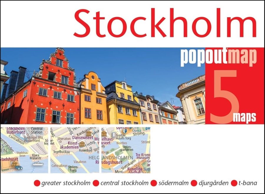 Mappa pop-up tascabile di Stoccolma