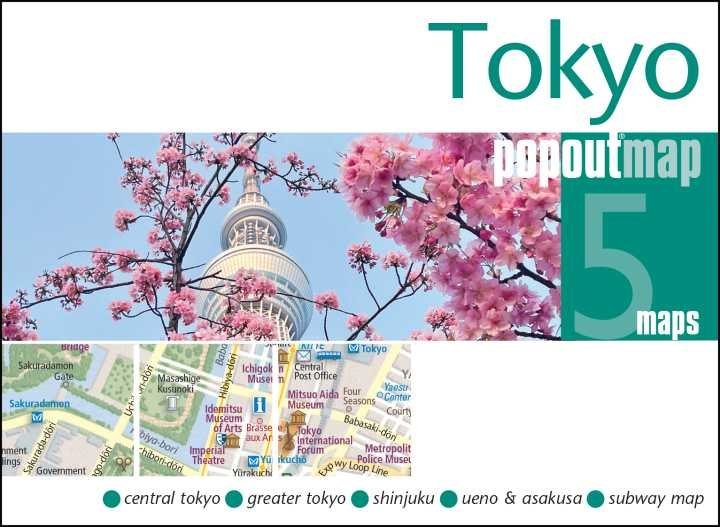 Mappa pop-up tascabile di Tokyo