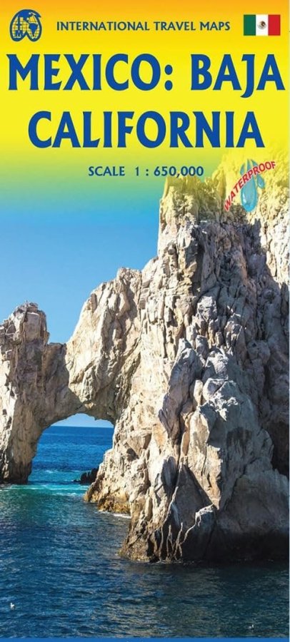 Mappa stradale della Baja California (Messico)