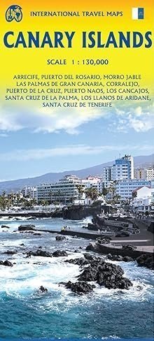 Mappa stradale delle Isole Canarie – Gran Canaria, Fuerteventura, Tenerife, Lanzarote, La...