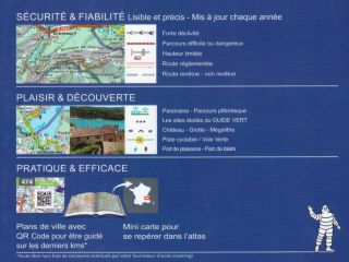 Atlante Stradale della Francia, ripiegabile e facile da leggere, per l'auto e la moto