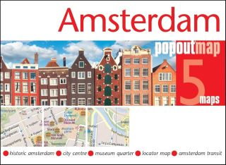 Mappa pop-up tascabile di Amsterdam