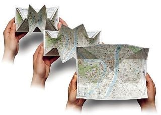 Mappa pop-up tascabile di Amsterdam