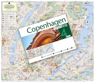 Mappa pop-up tascabile di Copenhagen