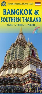 Mappa della città di Bangkok e mappa stradale della Thailandia del Sud