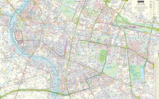 Mappa della città di Bangkok e mappa stradale della Thailandia del Sud