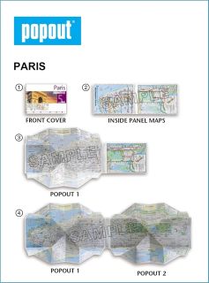 Mappa pop-up tascabile di Parigi