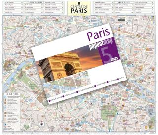 Mappa pop-up tascabile di Parigi