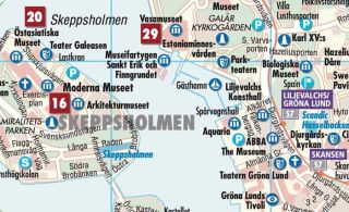 Mappa della città di Stoccolma