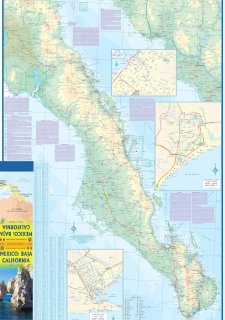 Mappa stradale della Baja California (Messico)