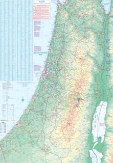 Mappa stradale della Palestina