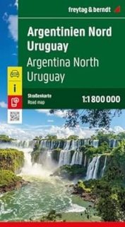 Mappa stradale dell'Argentina del Nord e Uruguay