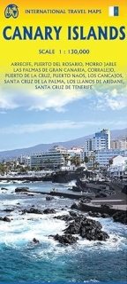Mappa stradale delle Isole Canarie – Gran Canaria, Fuerteventura, Tenerife, Lanzarote, La...