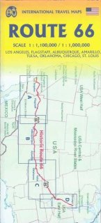 Mappa stradale della Route 66 (USA)